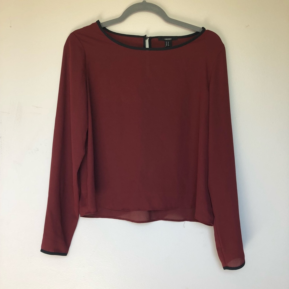 Maroon Long Sleeve Shirt